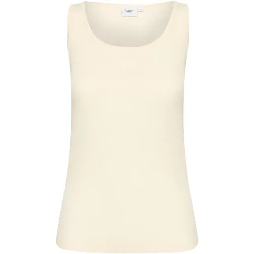 Wool Tank Top Ice , female, Sizes: 2XL - Saint Tropez - Modalova