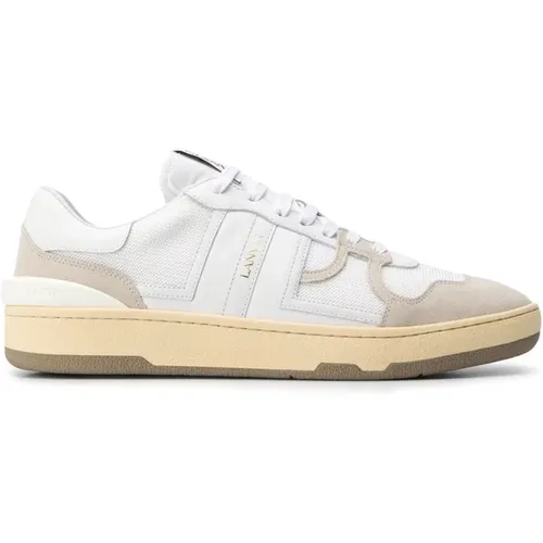 Weiße Logo Low-Top Sneakers , Herren, Größe: 40 EU - Lanvin - Modalova