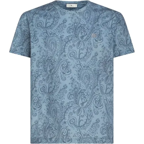 Hellblaue T-Shirts & Polos für Männer,T-Shirts - ETRO - Modalova