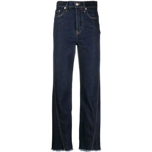 Frayed-edge Straight-leg Jeans - Lanvin - Modalova