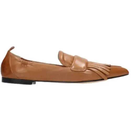 Elegante Lederballerinas in Toffee , Damen, Größe: 37 1/2 EU - Pomme D'or - Modalova