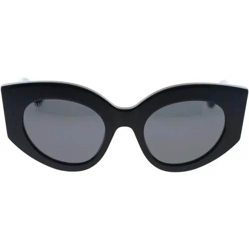 Cat-Eye Sunglasses with Unique Tricolor Arms , female, Sizes: 50 MM - Gucci - Modalova