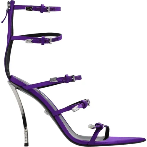 Pin-Point heeled sandals , female, Sizes: 8 UK, 6 UK - Versace - Modalova