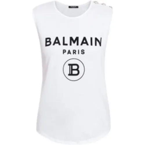 Sleeveless Top , female, Sizes: 2XS, S, XS - Balmain - Modalova