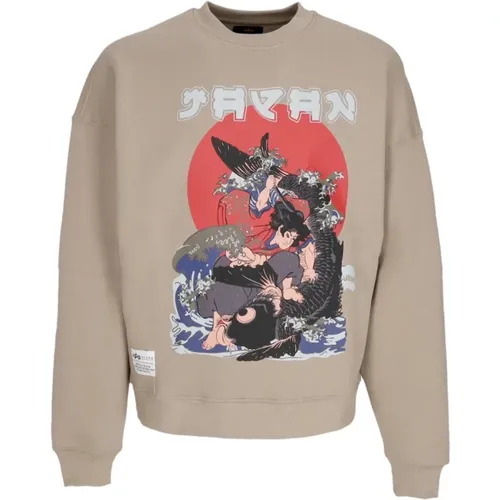 Japan Warrior Crewneck Sweatshirt Vintage , Herren, Größe: XL - alpha industries - Modalova