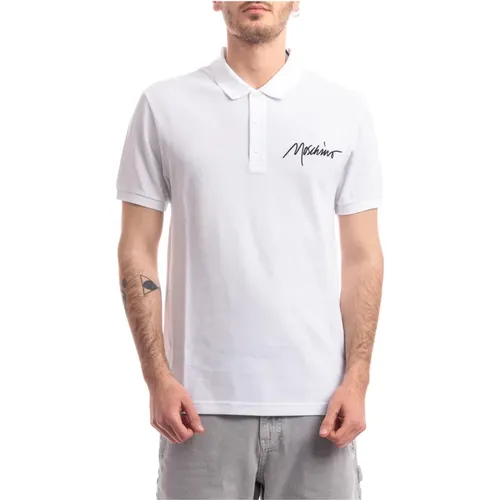 Cotton Piquet Polo Shirt , male, Sizes: XL, M, L - Moschino - Modalova