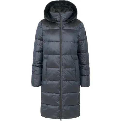 Changierenden Steppjacke with Kunstfellkragen , female, Sizes: L, S, M, 2XL - Bugatti - Modalova