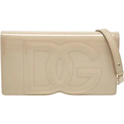 Pre-owned Leather clutches , female, Sizes: ONE SIZE - Dolce & Gabbana Pre-owned - Modalova