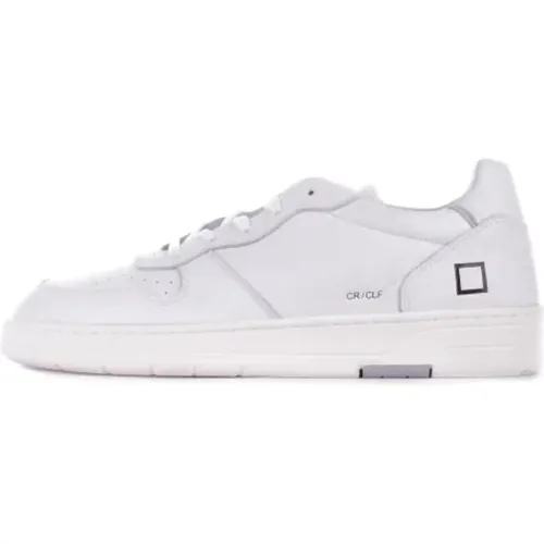 Weiße Ledersneaker mit perforierten Details - D.a.t.e. - Modalova