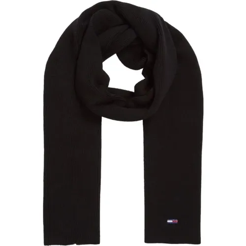 Schwarzer Flaggen-Schal für Frauen , Damen, Größe: ONE Size - Tommy Jeans - Modalova