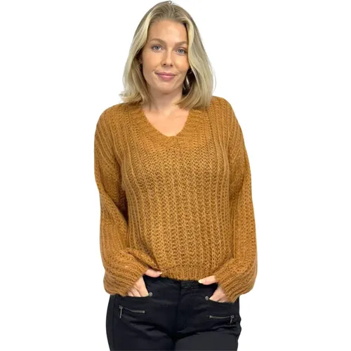 Cozy Knit Sweater Cognac Bibi.Au24 , female, Sizes: L, S - 2-Biz - Modalova