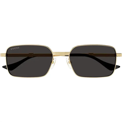 Vintage Running Web Sonnenbrille GG1495S,Herren-Sonnenbrille mit quadratischem Metallrahmen - Gucci - Modalova