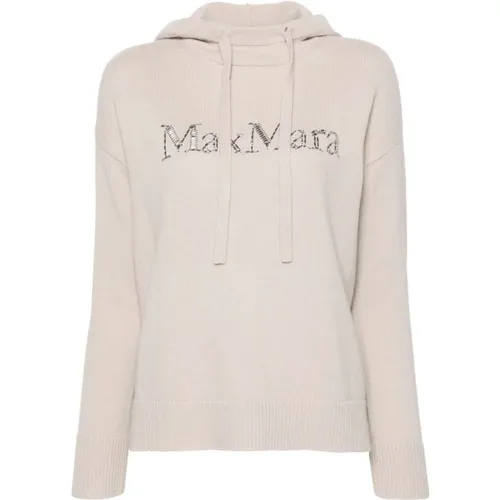 Hooded Sweater with Strass , female, Sizes: S - Max Mara - Modalova