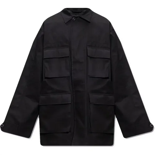 Cotton Jacket with Button Closure , male, Sizes: S - Balenciaga - Modalova