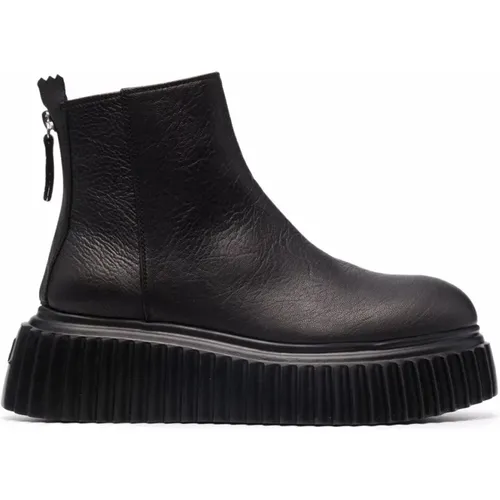 Leather Ankle Boots , female, Sizes: 8 UK, 4 1/2 UK, 7 UK - AGL - Modalova