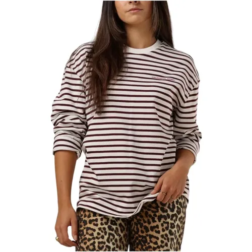 Mother Earth Stripe Longsleeve Tee , Damen, Größe: M - Colourful Rebel - Modalova