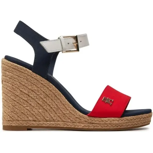 Gestreifter Keilsandalette für Frauen - Tommy Hilfiger - Modalova