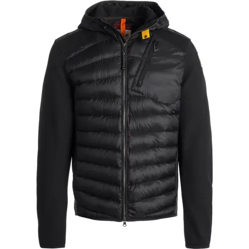 Schwarze Hybridjacke mit Daunenfüllung , Herren, Größe: 2XL - Parajumpers - Modalova