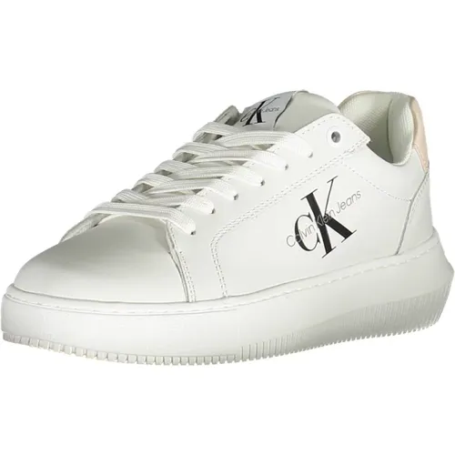 Sporty Lace-Up Sneakers with Contrast Details , female, Sizes: 6 UK, 5 UK, 8 UK, 7 UK, 4 UK, 3 UK - Calvin Klein - Modalova