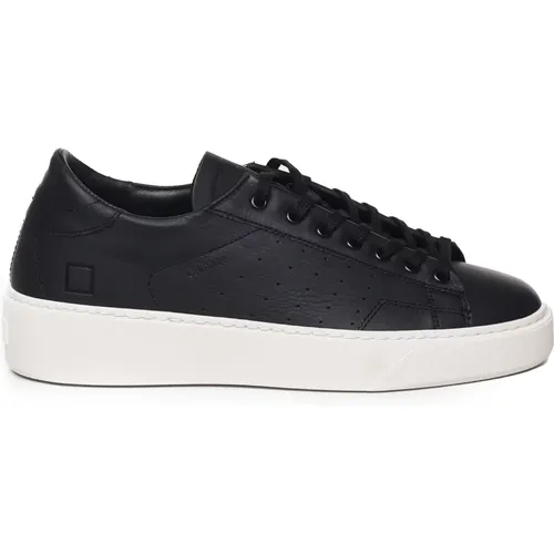 Schwarze Sneakers mit Logo, Hergestellt in Italien - D.A.T.E. - Modalova