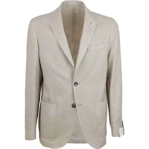 Classic Cotton Jacket with Pockets , male, Sizes: 5XL, 3XL, M, 2XL, 6XL - Lubiam - Modalova