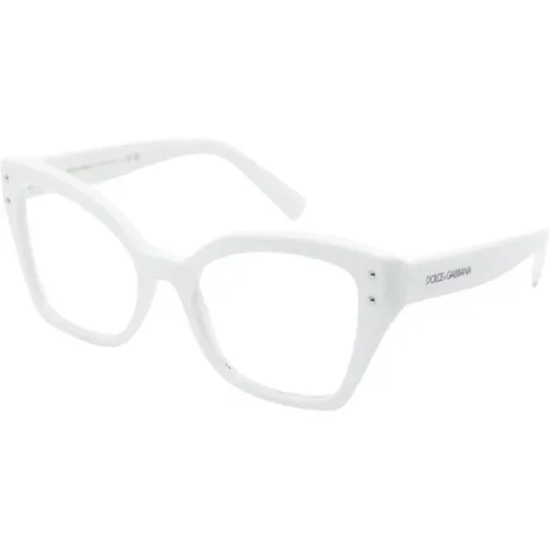 Weiße Optische Brille Stilvoll und vielseitig , Damen, Größe: 53 MM - Dolce & Gabbana - Modalova
