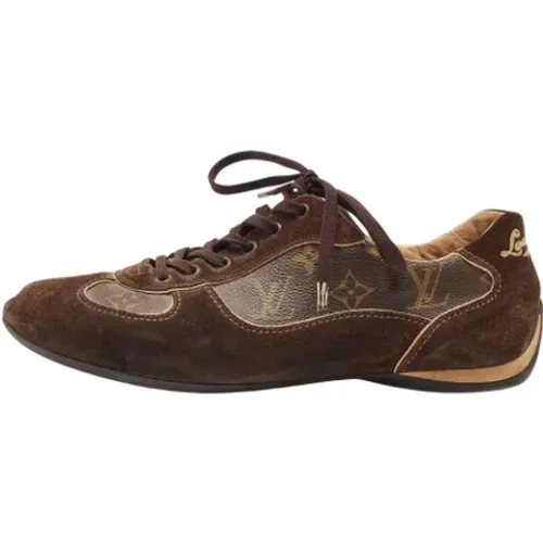 Pre-owned Coated canvas sneakers , female, Sizes: 8 1/2 UK - Louis Vuitton Vintage - Modalova
