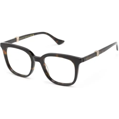 Braun/Havanna Optische Brille Stilvolles Design , Herren, Größe: 52 MM - Gucci - Modalova