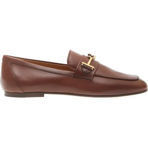 Leather Loafer Shoes , female, Sizes: 7 UK, 5 1/2 UK, 3 1/2 UK, 5 UK - TOD'S - Modalova