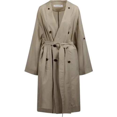 Button-up trench coat , female, Sizes: XS - Philosophy di Lorenzo Serafini - Modalova