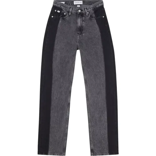 Klassische Straight Fit Denim Jeans , Damen, Größe: W30 L28 - Calvin Klein Jeans - Modalova