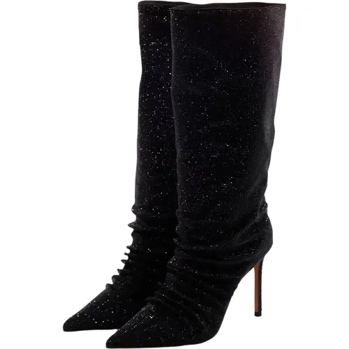 Glitter Slip-On Ankle Boots , female, Sizes: 5 UK, 6 UK, 3 UK - Lola Cruz - Modalova
