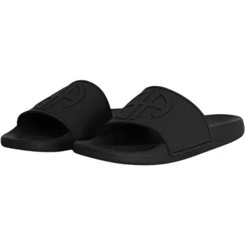 Schwarze Slide Sandalen , Damen, Größe: 36 EU - Anine Bing - Modalova