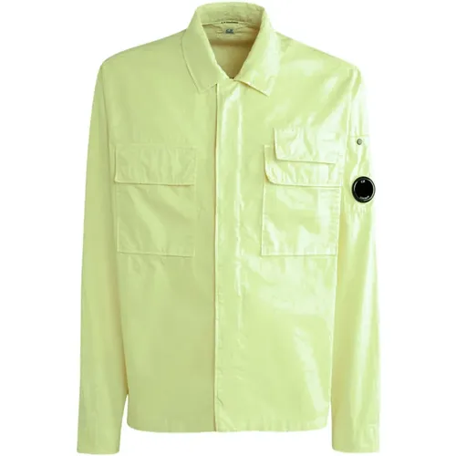 Cotton Shirt with Chest Pocket , male, Sizes: XL, M, L - C.P. Company - Modalova