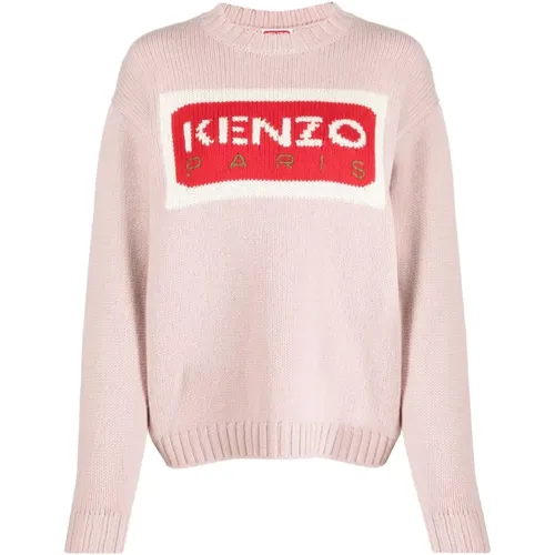 Logo Pullover in Faded Pink Kenzo - Kenzo - Modalova