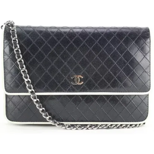 Italian Leather Wallets, Pre-owned, 7.5 Length , female, Sizes: ONE SIZE - Chanel Vintage - Modalova