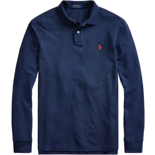 Long Sleeve Cotton Polo Shirt , male, Sizes: M, S, 2XL, XL - Ralph Lauren - Modalova