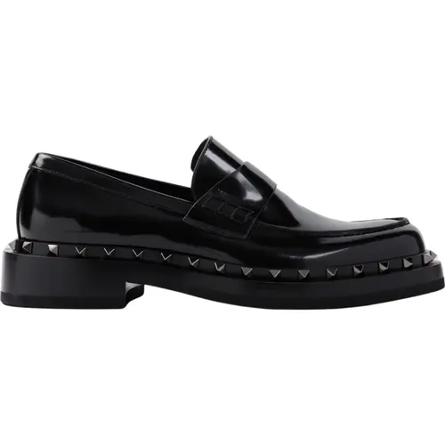 Stylish Rockstud Loafers , male, Sizes: 6 UK - Valentino Garavani - Modalova