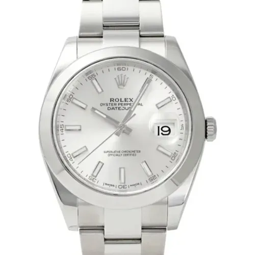 Pre-owned Stainless Steel watches , male, Sizes: ONE SIZE - Rolex Vintage - Modalova