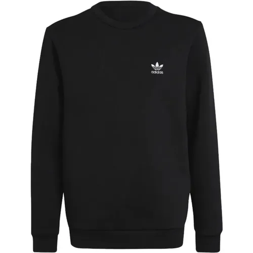 Sweatshirt mit Kontrastlogo aus Baumwolle - Adidas - Modalova