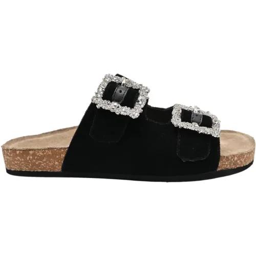 Velvet Sandals , female, Sizes: 3 UK - Strategia - Modalova