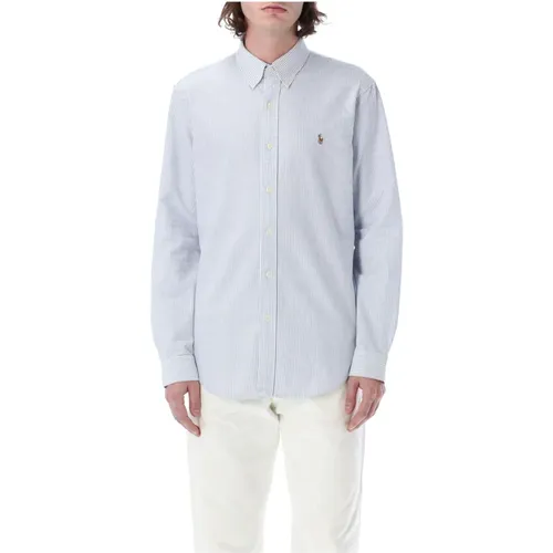 Men's Clothing Shirts Light Blue Stripes Ss24 , male, Sizes: L, S, M - Ralph Lauren - Modalova
