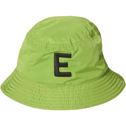 Kiwi Grüner Bucket Hat mit Logo , Damen, Größe: S - Ermanno Scervino - Modalova