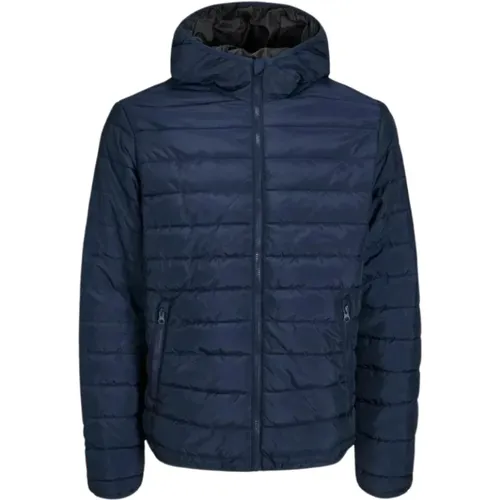 Hooded Puffer Jacket , male, Sizes: L, S, M, XL - jack & jones - Modalova