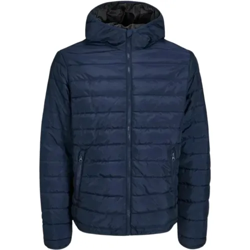 Hooded Puffer Jacket , male, Sizes: S - jack & jones - Modalova