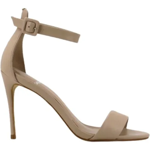 Leder Sandalen - Taupe 100mm Absatz , Damen, Größe: 39 EU - CARRANO - Modalova