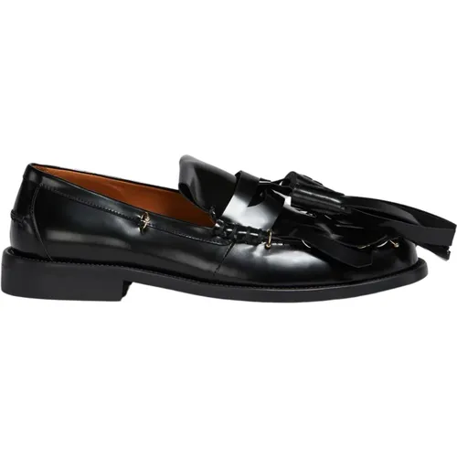 Leder Bambi Loafer mit Maxi Quasten - Marni - Modalova