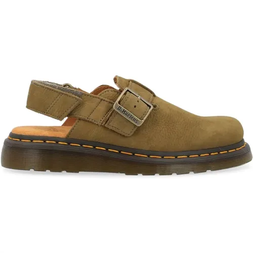 Jorge II Olive Suede Mules , female, Sizes: 8 UK, 7 UK - Dr. Martens - Modalova