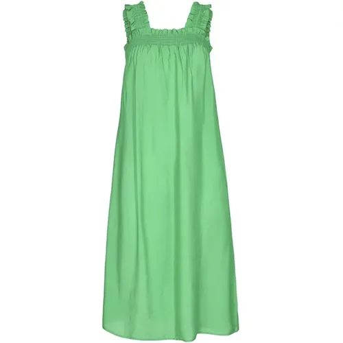 Grünes Rüschen Smock Kleid 96112 - Co'Couture - Modalova