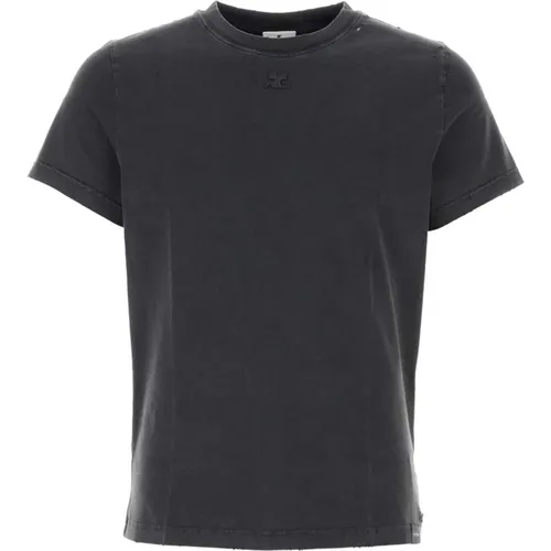 Graphit Baumwoll T-Shirt Courrèges - Courrèges - Modalova